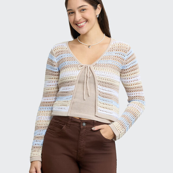 Chompa Mujer Cyrene Beige Crema