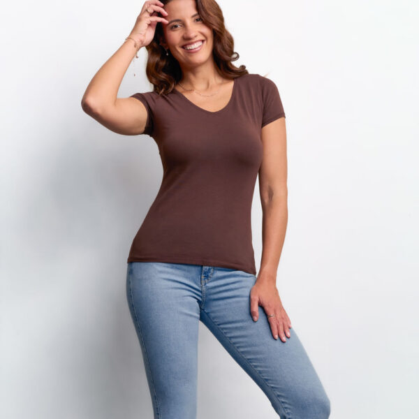 Polo Mujer Dora Core Marron Java