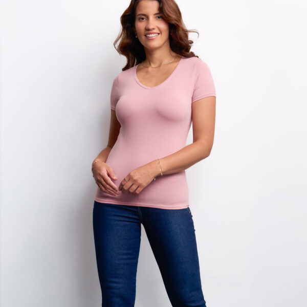 Polo Mujer Dora Core Rosa Bush