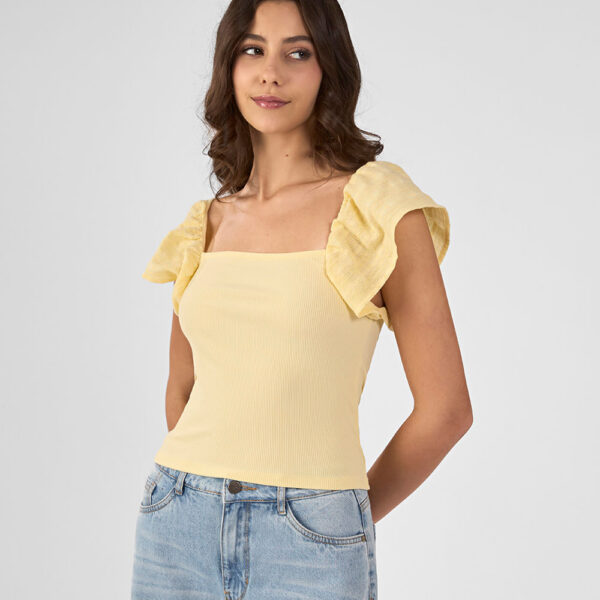 Polo Mujer Jas Amarillo Pastel