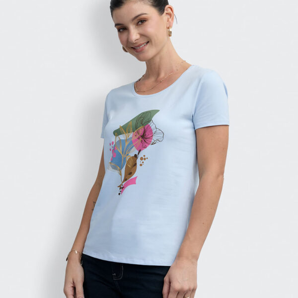 Polo Mujer Romina Celeste Agua